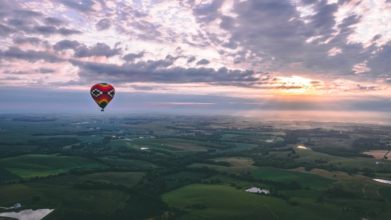 Ein Heissluftballon